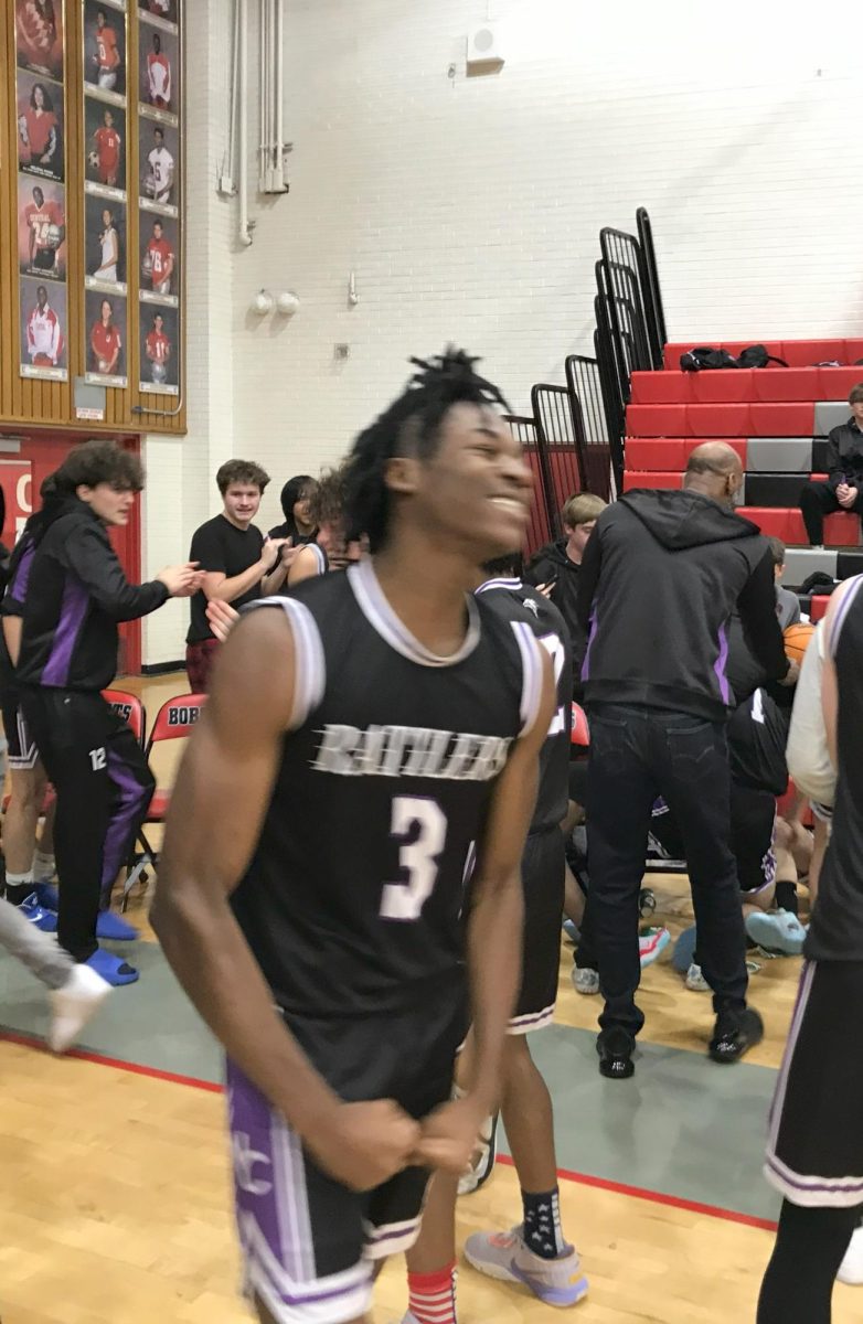 Noah Sowunmi absorbing the win.