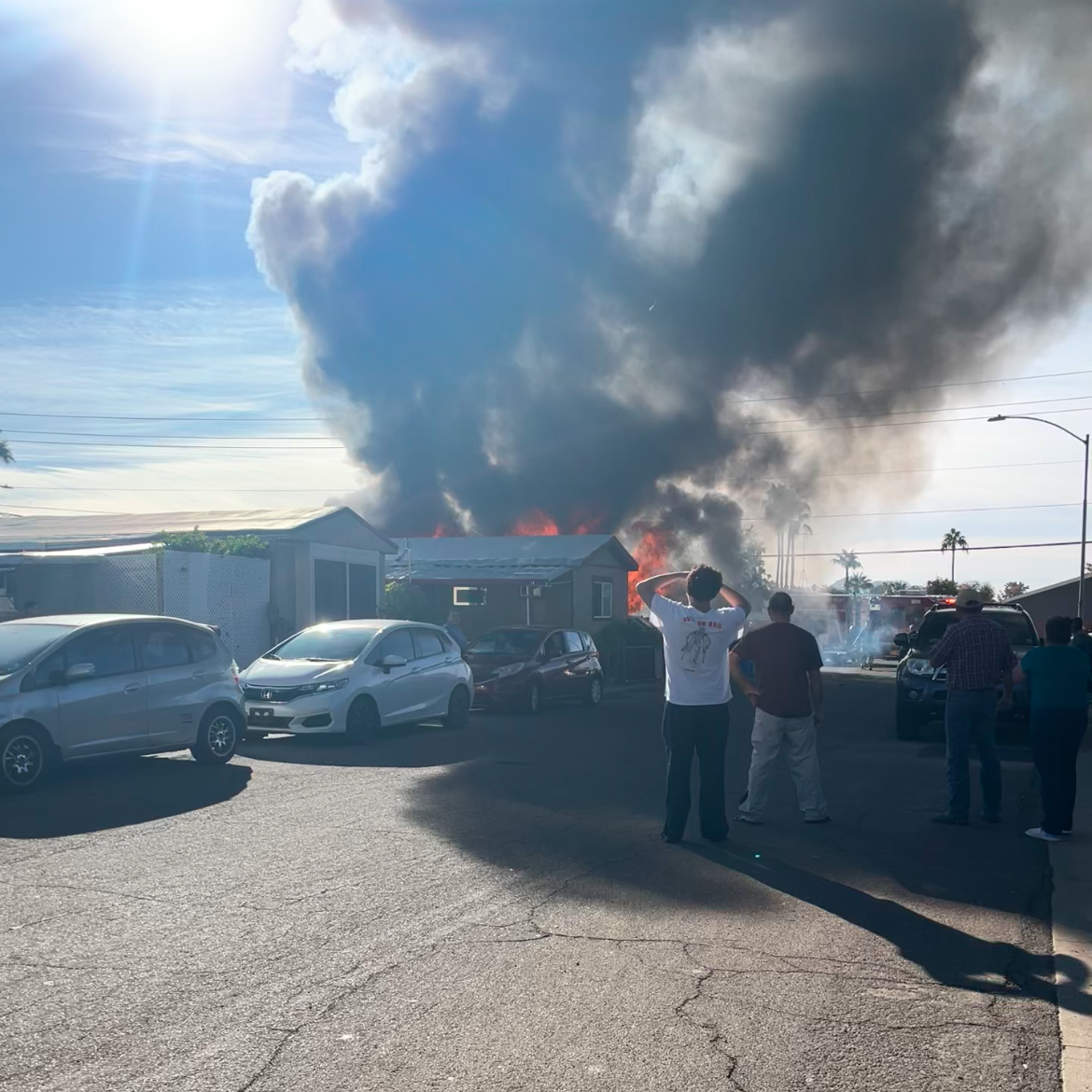 Double Mobile Home Fire