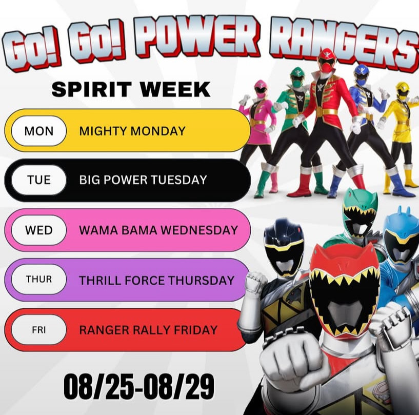 Schools First Spirit week for 2025-2026 school year