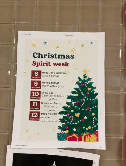 Nchs spirit week poster 