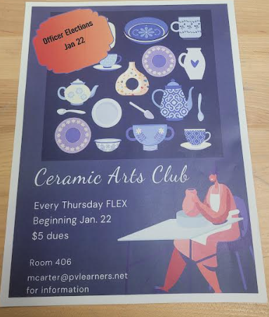 Ceramics club poster